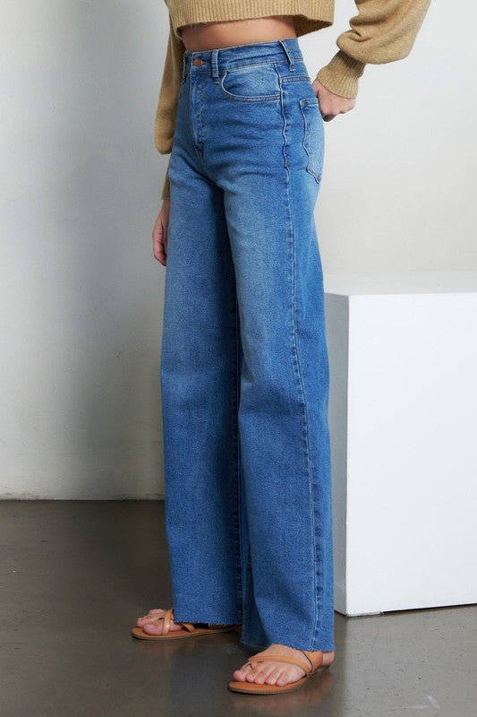 High Waisted Wide Leg Jeans