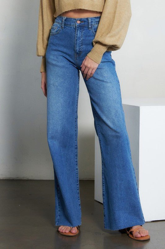 High Waisted Wide Leg Jeans