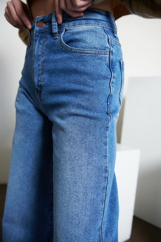 High Waisted Wide Leg Jeans