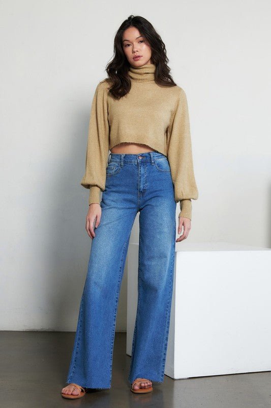 High Waisted Wide Leg Jeans